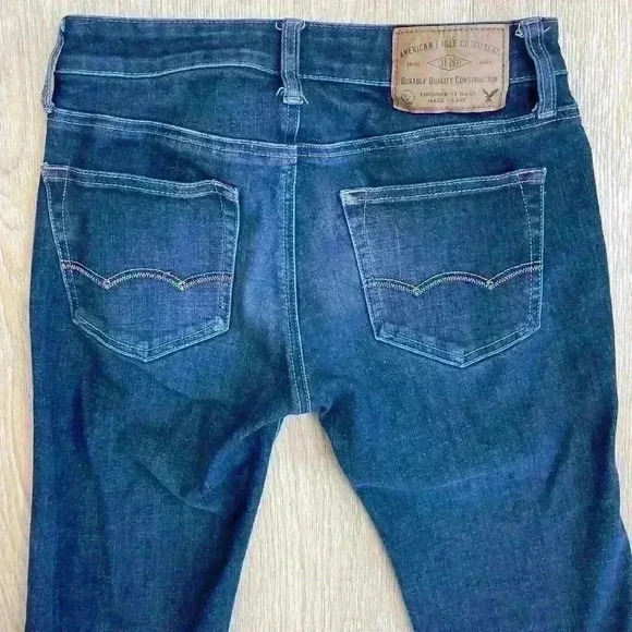 American Eagle Men’s Dark Wash Skinny Jeans 360 Extreme Flex - Size 28x30 - Picture 7 of 8